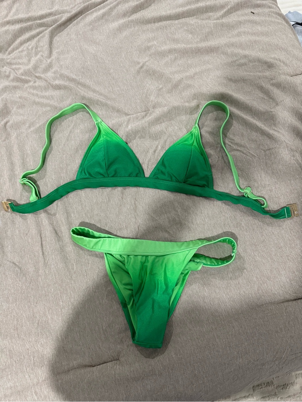 Hello Molly Bright Green Bikini Top